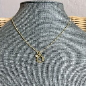 NWT Dainty Gold Letter O Initial Necklace